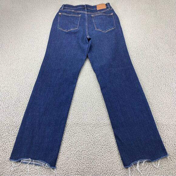 Judy Blue Women's Straight Fit Raw Frayed Hem High Rise Jeans | Size: 11/30 - Picture 4 of 13